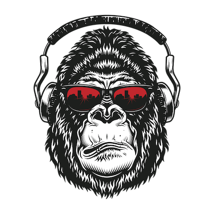 Logo gorila de RADIOPERMU